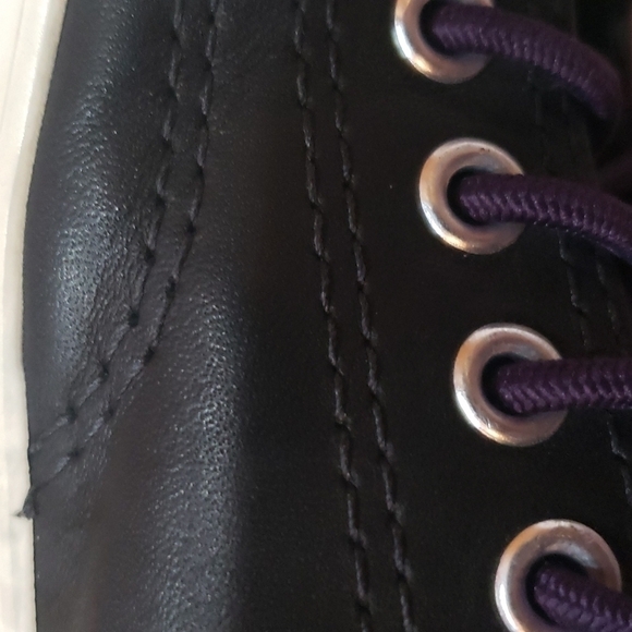Converse Chuck Taylor all star low top fleece lined black purple - Picture 7 of 8